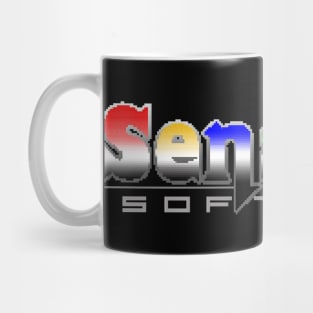 Retro Computer Games Sensible Software Pixellated Mug